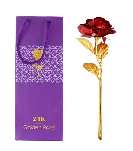 GC213 - 24K Rose gold foil Flower Box